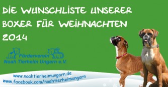 Wunschliste unserer Boxer