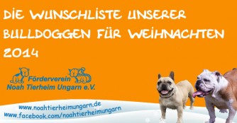 Wunschliste unserer Bulldoggen zu Weihnachten